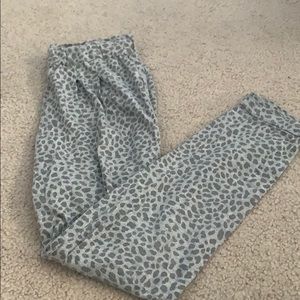 Zebra print pants